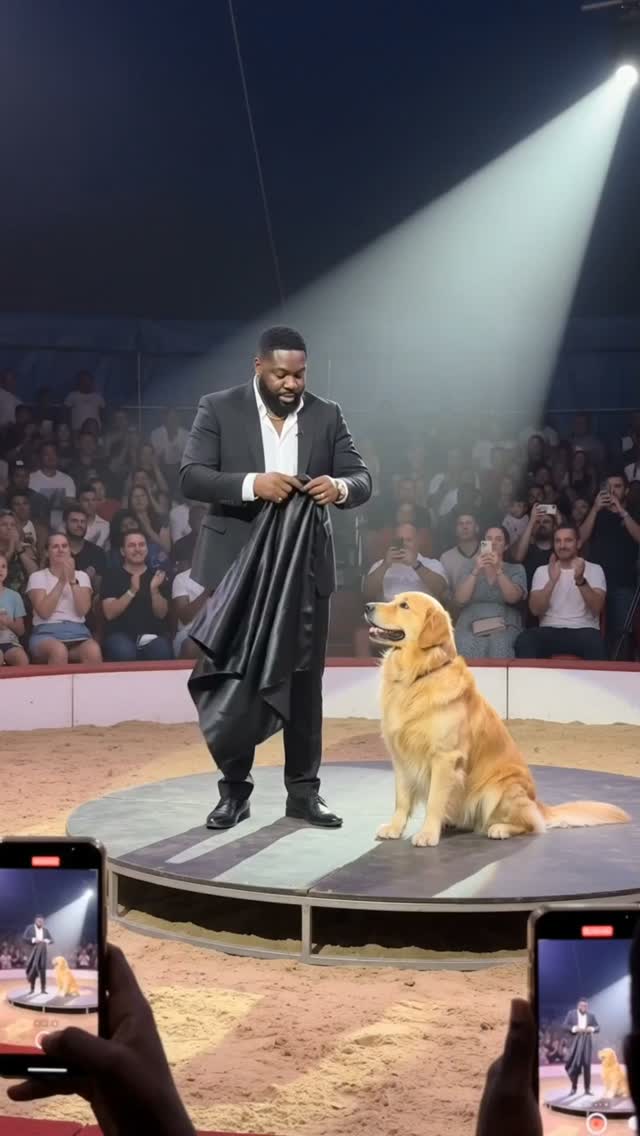 This Golden Retriever now performs Magic.